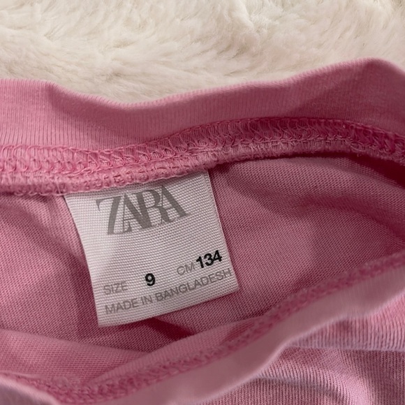 Zara kids Pink Kids crop top with open back size youth 9 - Picture 4 of 5